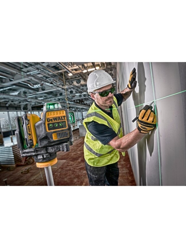 DeWalt DeWALT DCE089D1G linijinis lazeris, 3D, žalias 8 DeWalt DeWALT DCE089D1G linijinis lazeris, 3D, žalias 8