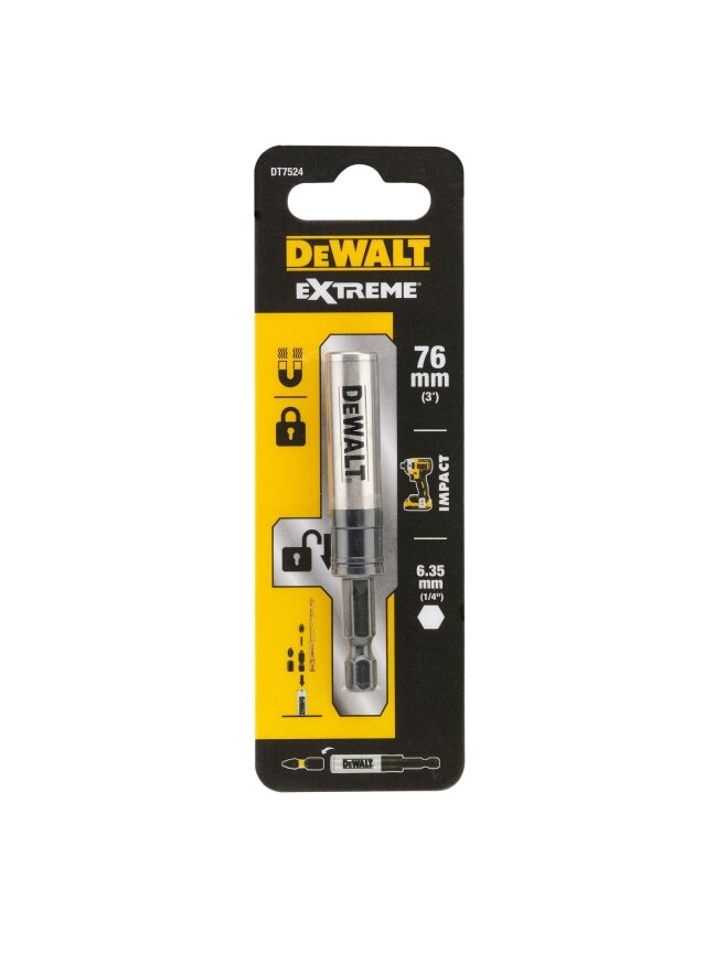 DeWalt Magnetinis, rakinamas antgalių laikiklis 76 mm, DeWalt 1