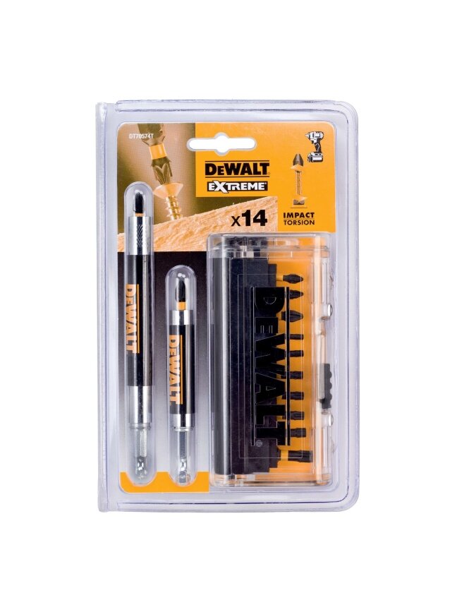 DeWalt Smūginių antgalių rinkinys 25 mm. EXTREME, DeWALT, 14 vnt. 7 DeWalt Smūginių antgalių rinkinys 25 mm. EXTREME, DeWALT, 14 vnt. 7