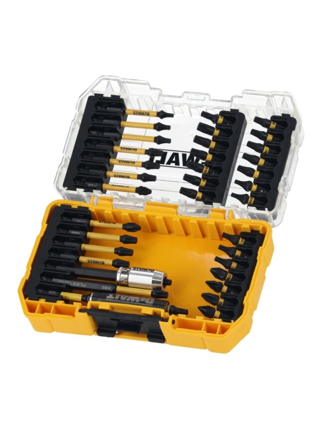 DeWalt Smūginių antgalių rinkinys Flextorq, DeWALT, 37 vnt. 1 DeWalt Smūginių antgalių rinkinys Flextorq, DeWALT, 37 vnt. 1