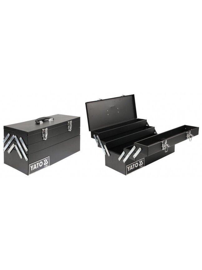 Dėžė įrankiams, metalinė Yato YT-0885 | 460x200x225mm Dėžė įrankiams, metalinė Yato YT-0885 | 460x200x225mm