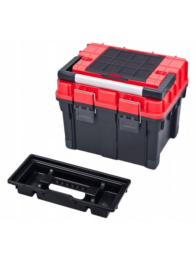 Dėžė įrankiams Patrol HD Compact 2 (45x35x35cm), su plastikiniu užraktu Dėžė įrankiams Patrol HD Compact 2 (45x35x35cm), su plastikiniu užraktu