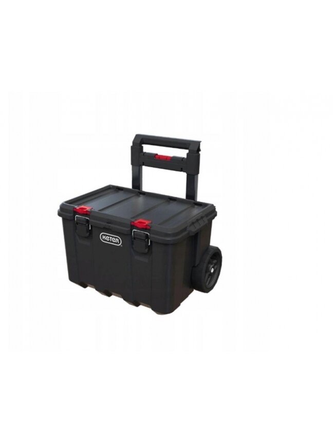 Dėžė Keter STACK N ROLL, juoda/raudona Dėžė Keter STACK N ROLL, juoda/raudona