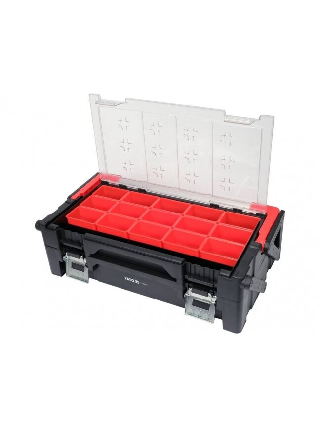 Dėžė Organizer, 21 skyrius, išlankstoma 560x305x165mm Yato 2 Dėžė Organizer, 21 skyrius, išlankstoma 560x305x165mm Yato 2