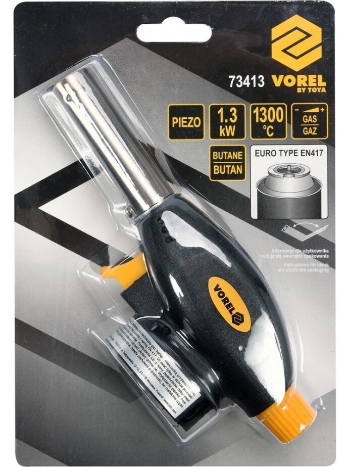 Degiklis dujinis Piezo 1300°C Vorel | 1.3 kW 1 Degiklis dujinis Piezo 1300°C Vorel | 1.3 kW 1