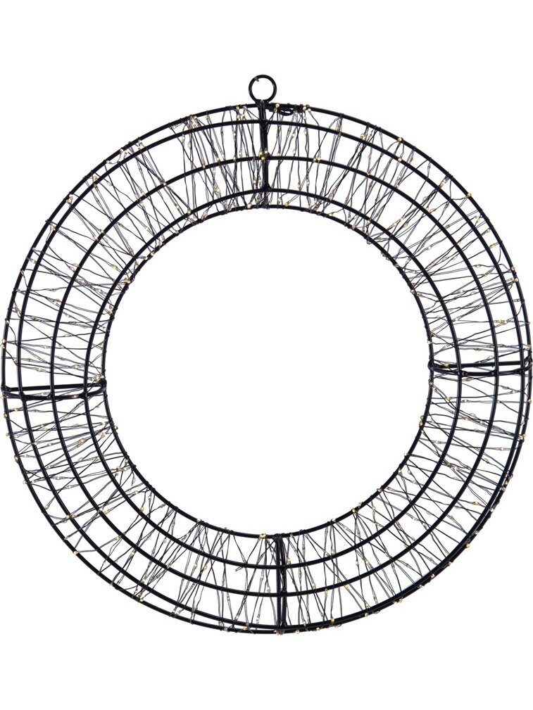 Dekoracija Žiedas su LED, AX5393600, D38 cm, juoda Dekoracija Žiedas su LED, AX5393600, D38 cm, juoda