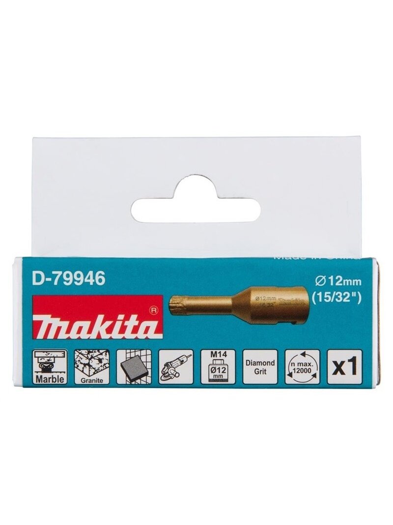 Deimantinė karūna Makita 12 mm M14 D-79946 2 Deimantinė karūna Makita 12 mm M14 D-79946 2