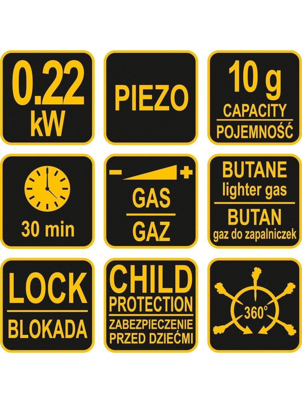 Degiklis dujinis Piezo 1300°C Vorel | 8g. 1 Degiklis dujinis Piezo 1300°C Vorel | 8g. 1