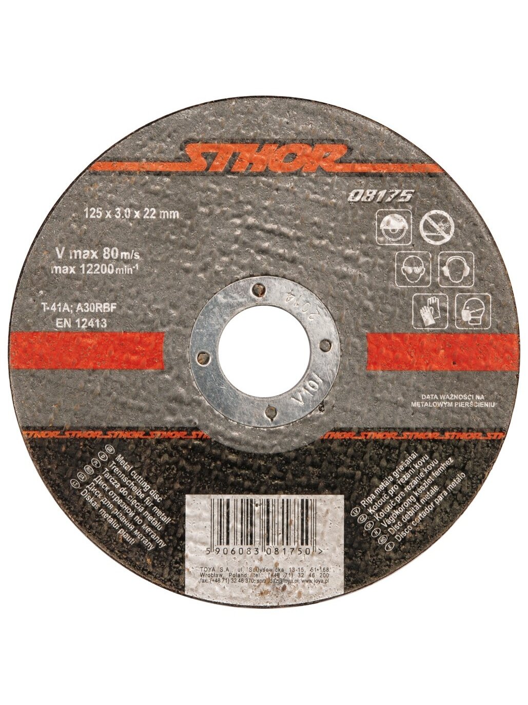 Diskas metalo pjovimui Sthor | d-125x1.0x22 mm Diskas metalo pjovimui Sthor | d-125x1.0x22 mm
