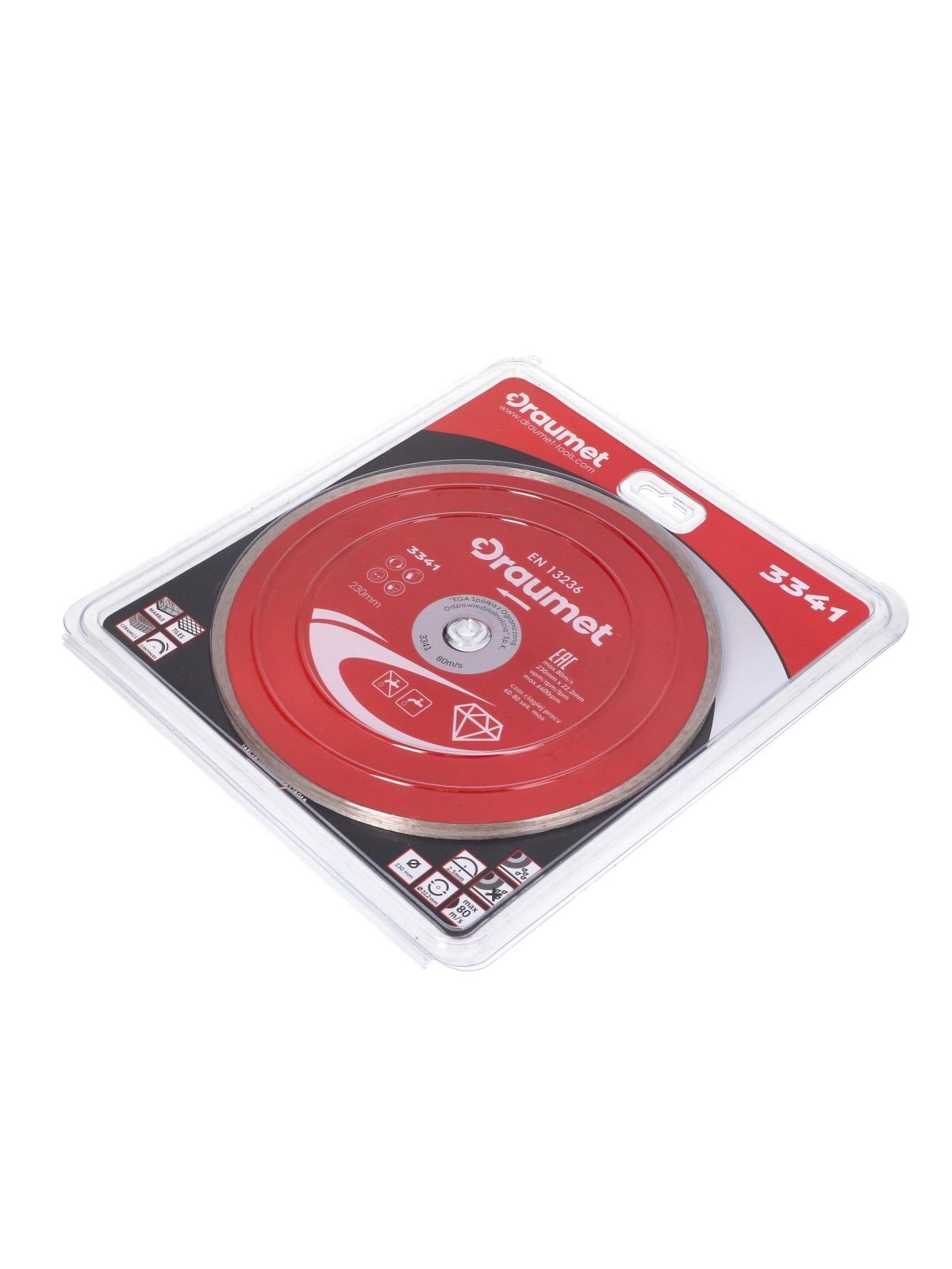Diskas deimantinis ištisinis DRAUMET | 230x22,23x3mm 1