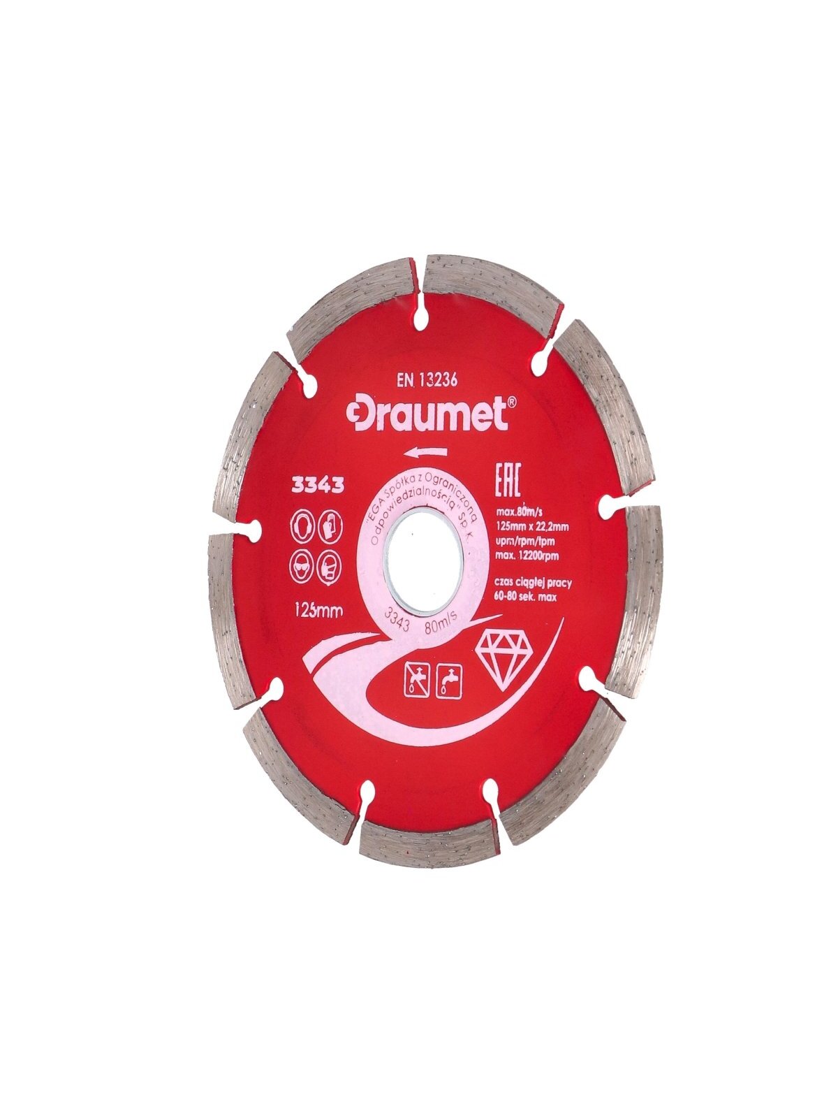 Diskas deimantinis segmentinis DRAUMET | 230x22,23x2,8mm