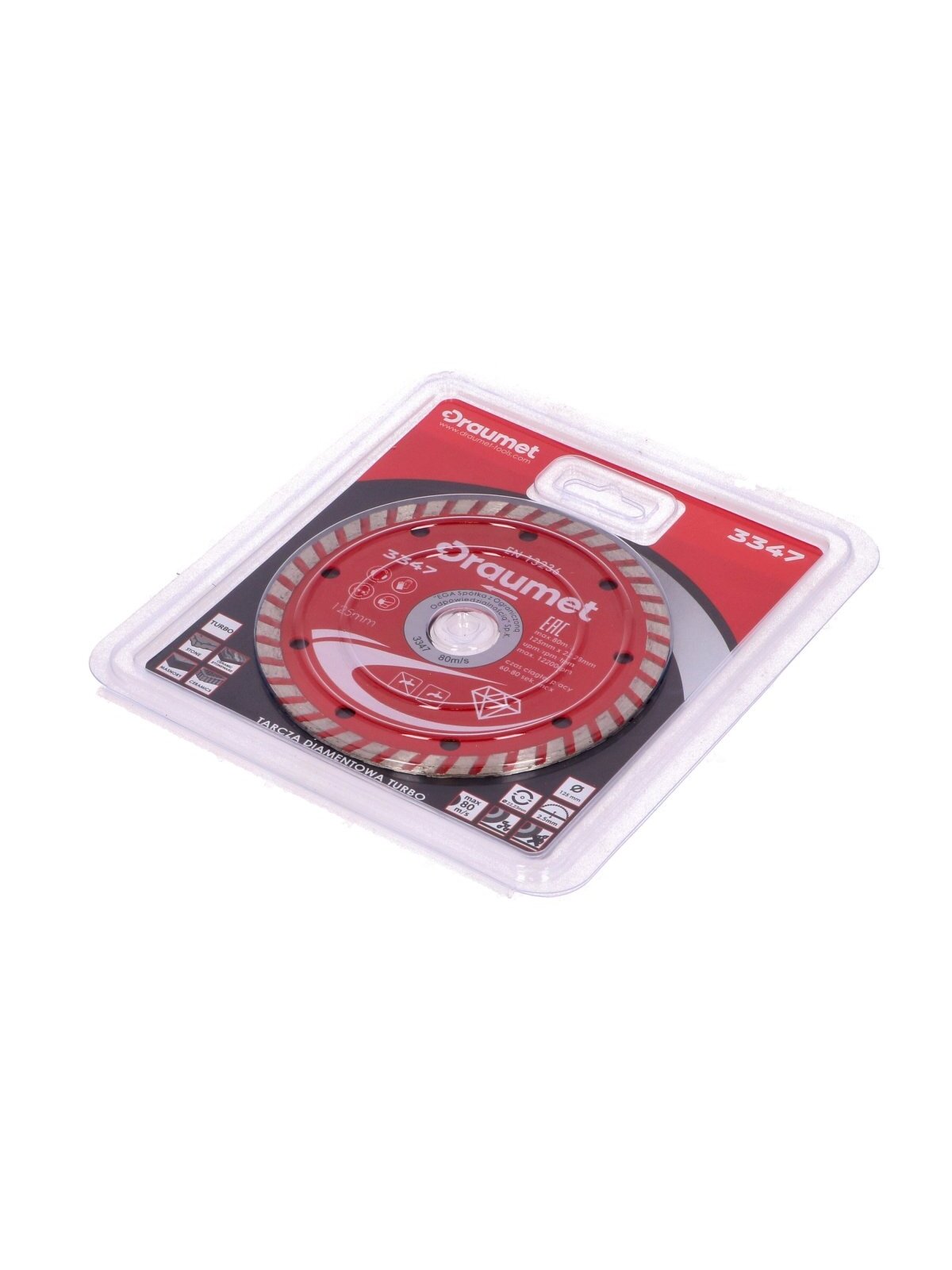 Diskas deimantinis  TURBO DRAUMET | 230x22,23x3,2mm 1