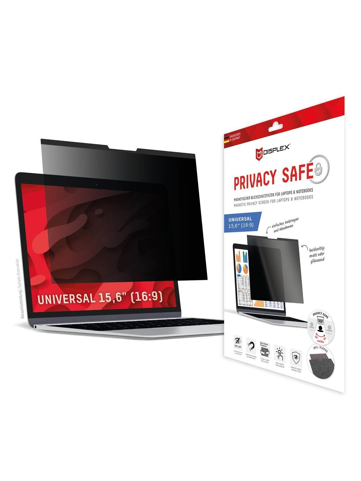 DISPLEX Privacy Safe Universal (Magnetic) 15,6", 16:9 2