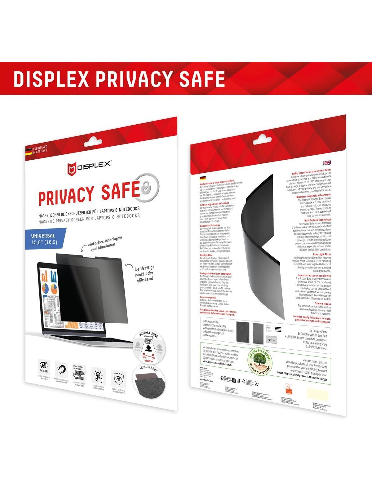 DISPLEX Privacy Safe Universal (Magnetic) 15,6", 16:9 5