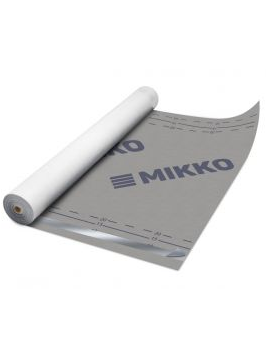 Difuzinė plėvelė MIKKO 140 gr./m², SK2 (lipnūs kraštai) 1,5 m. x 50 m. = 75 m² Difuzinė plėvelė MIKKO 140 gr./m², SK2 (lipnūs kraštai) 1,5 m. x 50 m. = 75 m²