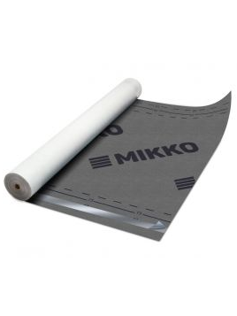 Difuzinė plėvelė MIKKO 160 gr./m², SK2 (lipnūs kraštai), 1,5 m. x 50 m. = 75 m² Difuzinė plėvelė MIKKO 160 gr./m², SK2 (lipnūs kraštai), 1,5 m. x 50 m. = 75 m²