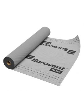 Difuzinė plėvelė Eurovent CLASSIC 120 gr./m², 1,5 m. x 50 m. = 75 m² Difuzinė plėvelė Eurovent CLASSIC 120 gr./m², 1,5 m. x 50 m. = 75 m²