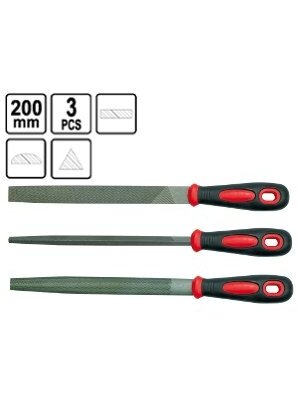 Dildžių metalui rinkinys Vorel | 200mm 3 vnt Dildžių metalui rinkinys Vorel | 200mm 3 vnt