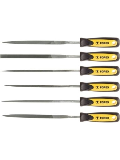Dildžių metalui rinkinys 140x3mm, 6vnt Topex