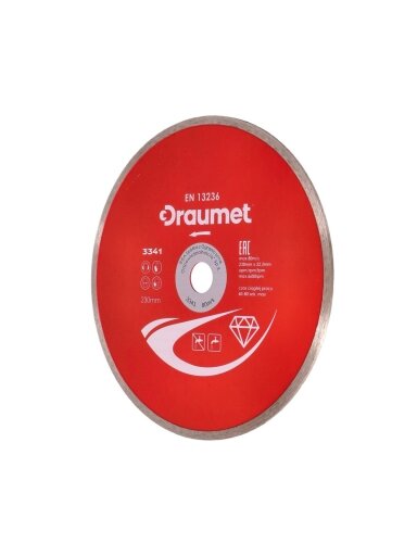 Diskas deimantinis ištisinis DRAUMET | 125x22,23x2,2mm
