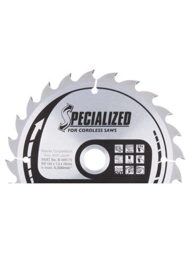 Diskinis medienos pjūklas Makita, 16,5 cm