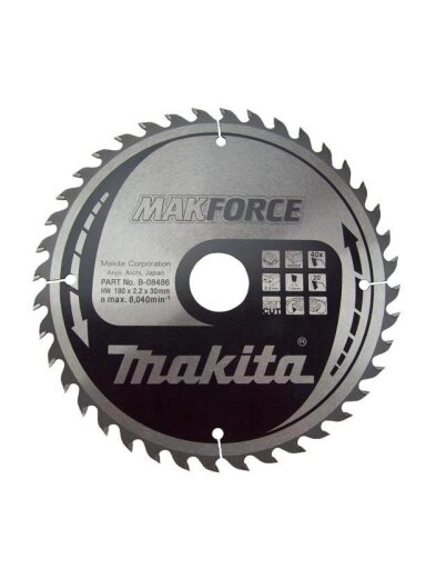 Diskinis medienos pjūklas Makita, 19 cm