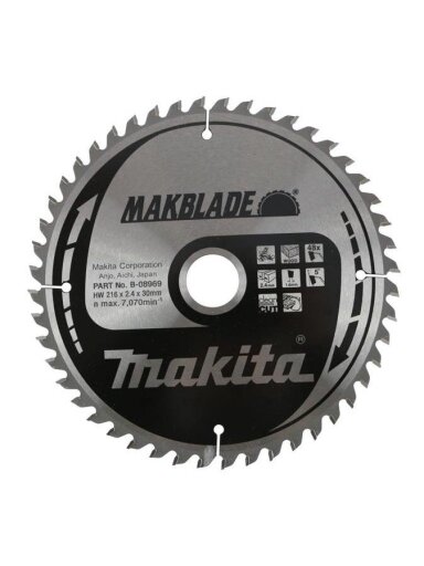 Diskinis medienos pjūklas Makita, 21,6 cm