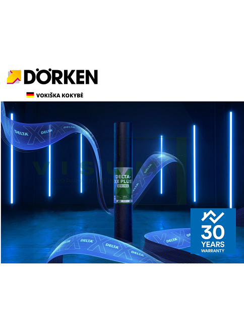 Difuzinė plėvelė DELTA-XX PLUS STRONG 180, (75m²) 1 Difuzinė plėvelė DELTA-XX PLUS STRONG 180, (75m²) 1