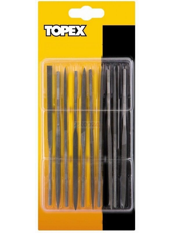 Dildžių metalui rinkinys 140x3mm 10vnt Topex