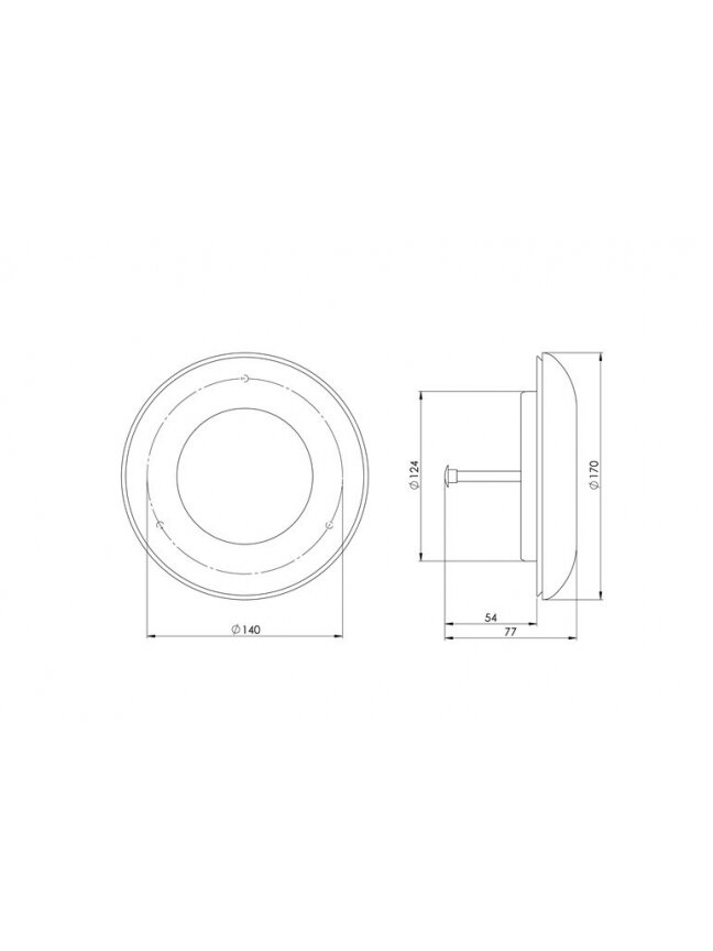 Difuzorius EUROPLAST KD125, D125 1