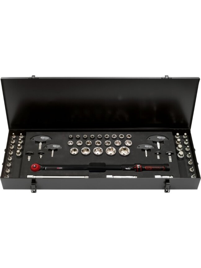 Dinamometrinio rakto komplektas 1/2" ERGOTORQUE 52 vnt, KS Tools 1