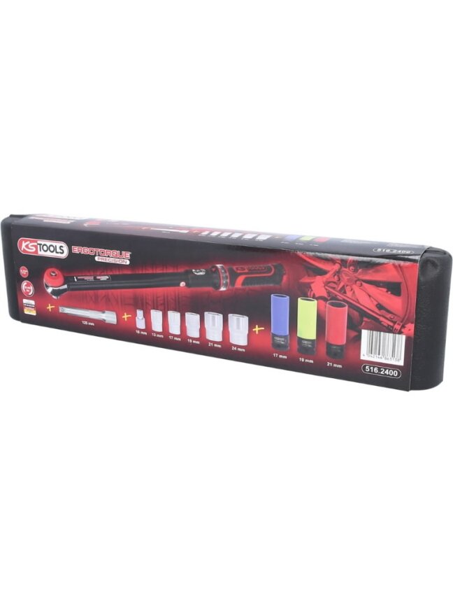 Dinamometrinis raktas, komplektas ERGOTORQUE 1/2´´  20-200Nm, KS Tools 3