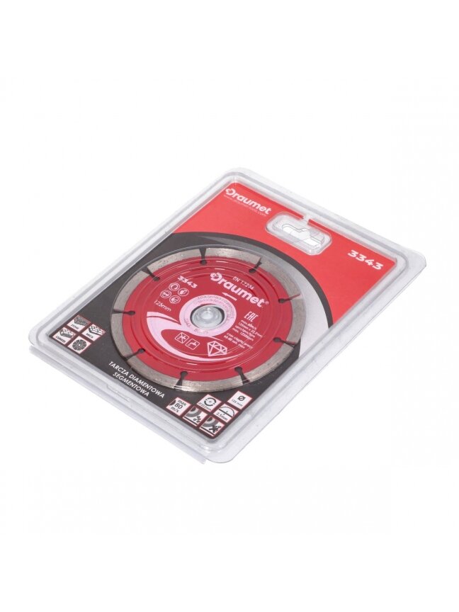 Diskas deimantinis segmentinis DRAUMET | 125x22,23x2,2mm 1