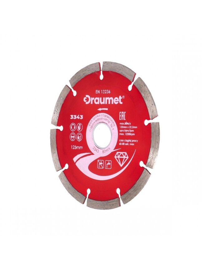 Diskas deimantinis segmentinis DRAUMET | 230x22,23x2,8mm