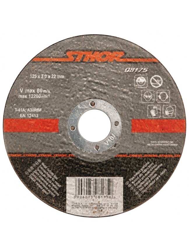 Diskas metalo pjovimui Sthor | d-125x1.0x22 mm Diskas metalo pjovimui Sthor | d-125x1.0x22 mm