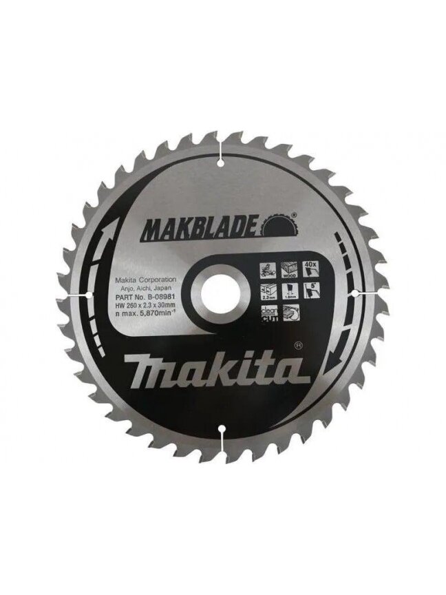 Diskinis medienos pjūklas Makita, 26 cm Diskinis medienos pjūklas Makita, 26 cm