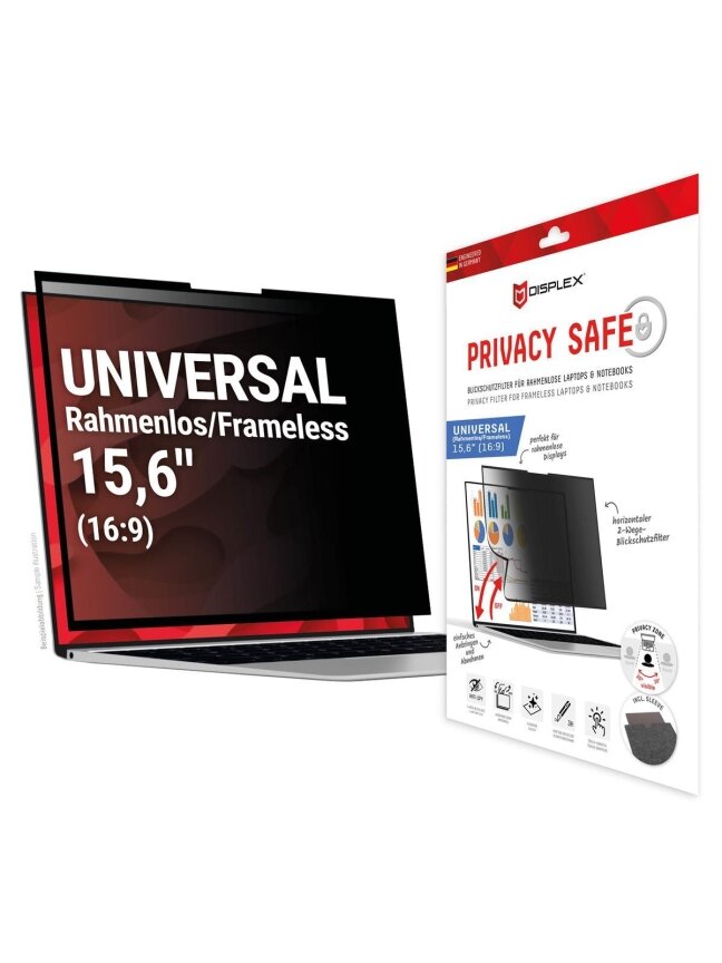 DISPLEX Privacy Safe Uni (Frameless) 15,6", 16:9 9