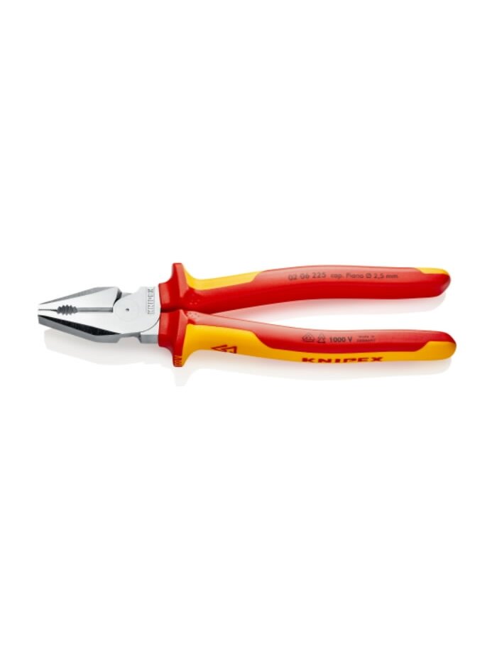 Didelės kirpimo jėgos kombinuotos replės VDE 225mm, Knipex 1 Didelės kirpimo jėgos kombinuotos replės VDE 225mm, Knipex 1