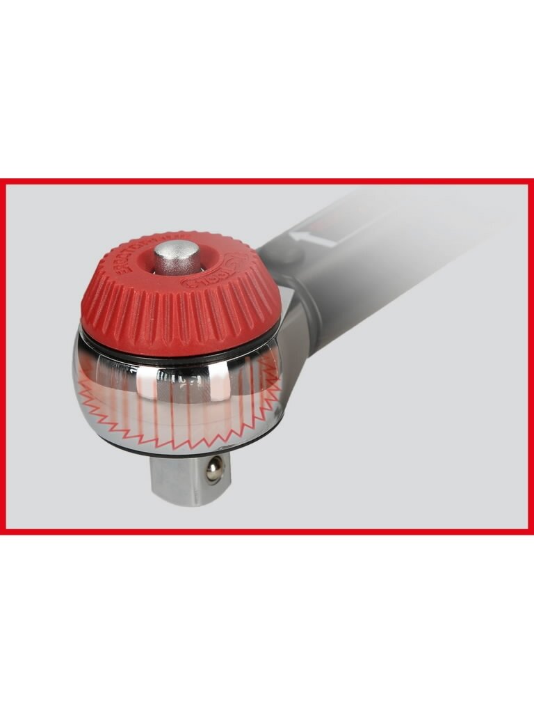 Dinamometrinis raktas ERGOTORQUEprecision 3/4", 150-750Nm, KS Tools 6