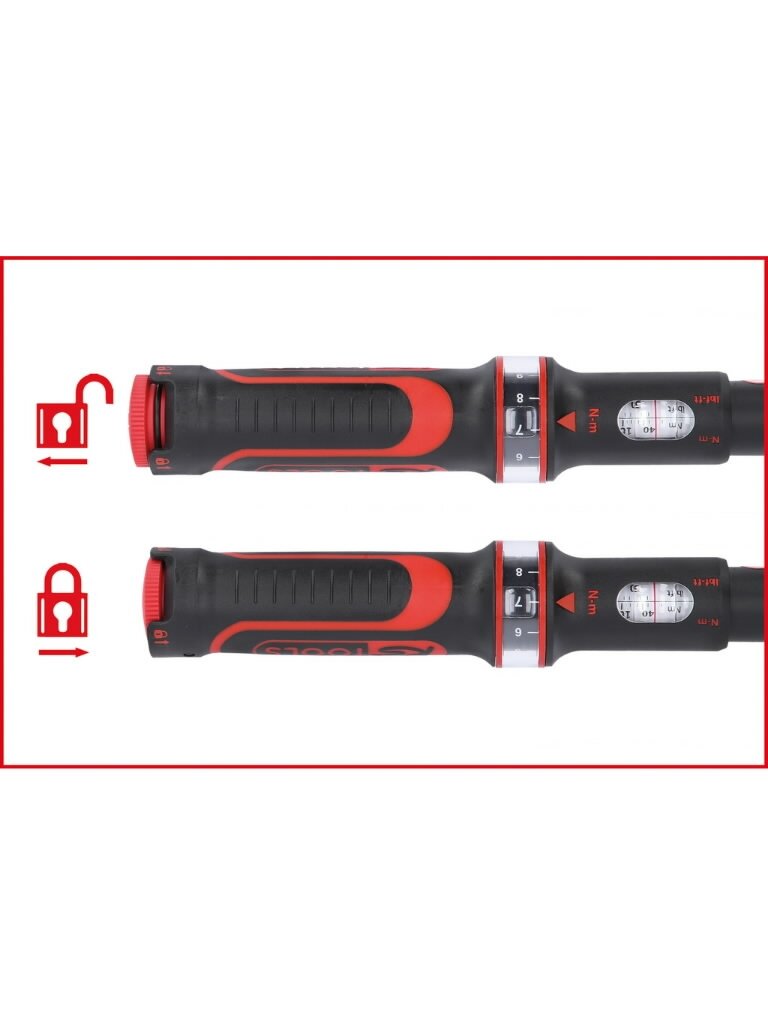 Dinamometrinis raktas, komplektas ERGOTORQUE 1/2´´  20-200Nm, KS Tools 7