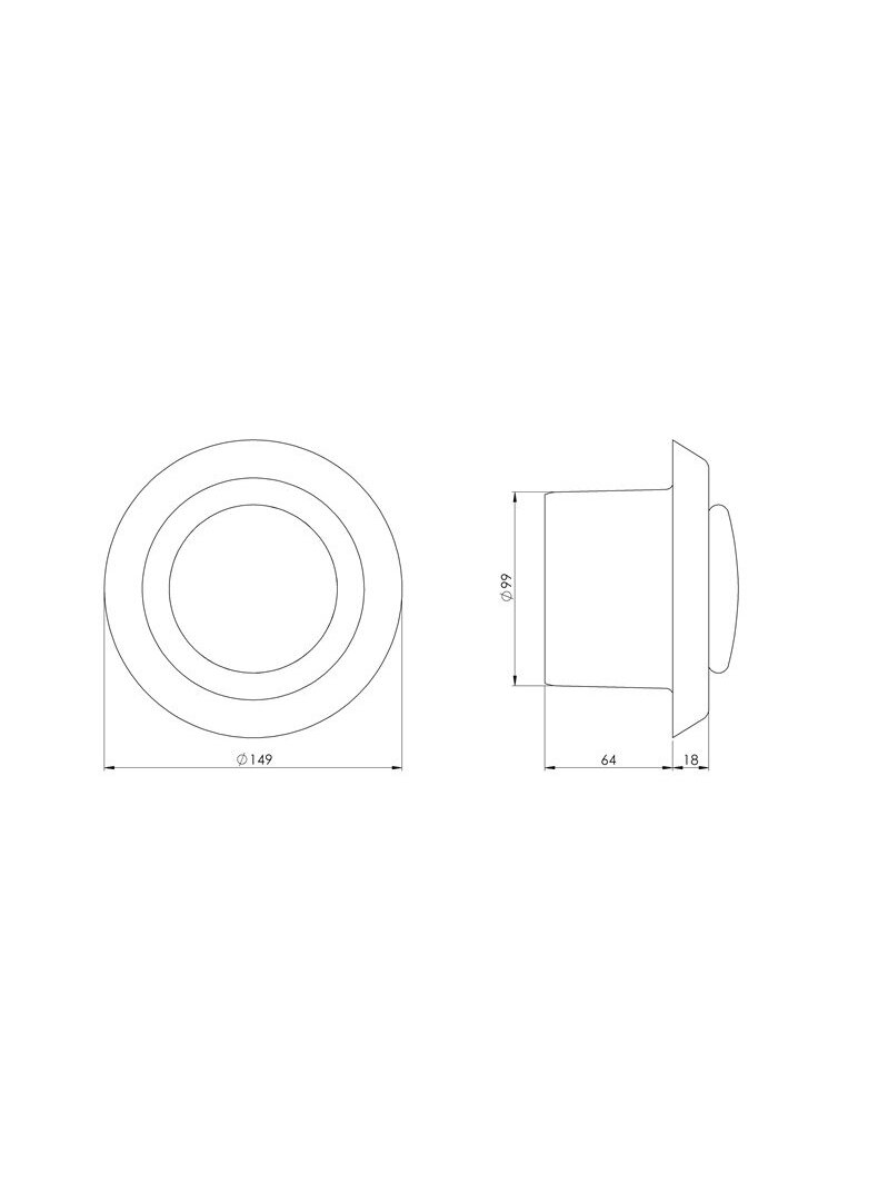 Difuzorius EUROPLAST VD100, D100 1