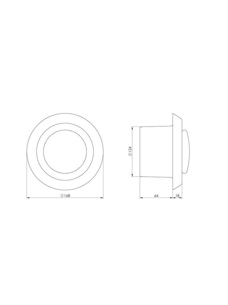Difuzorius EUROPLAST VD125, D125 1 Difuzorius EUROPLAST VD125, D125 1
