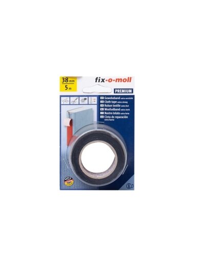 Drėgmei atspari audinio juosta Fix-O-Moll, 5 m x 38 mm