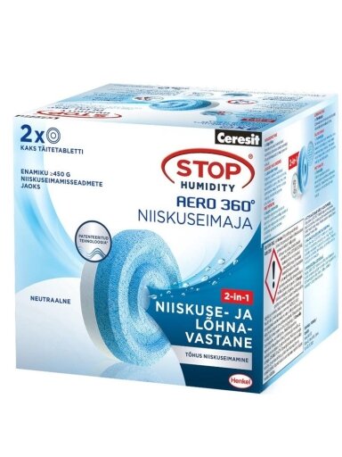 Drėgmės rinktuvo tabletės Ceresit, 20 m², 900 g Drėgmės rinktuvo tabletės Ceresit, 20 m², 900 g