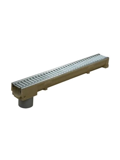 Drenažo latakas su Ø 110 mm vamzdžiu Stora Drain Home, 1 m