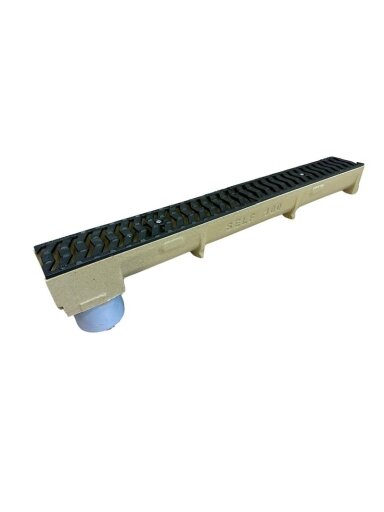 Drenažo latakas su Ø 110 mm vamzdžiu Stora Drain Self, 1 m