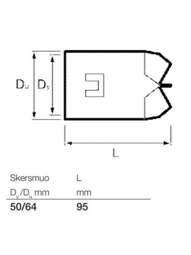 Drenažo vamzdžių aklė Wavin, Ø 50 mm