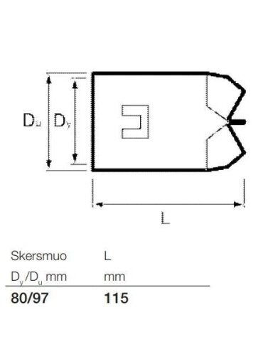 Drenažo vamzdžių aklė Wavin, Ø 80 mm