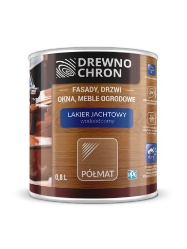Drewnochron, lakas jachtoms | 0,8 ltr.pusiau matinis