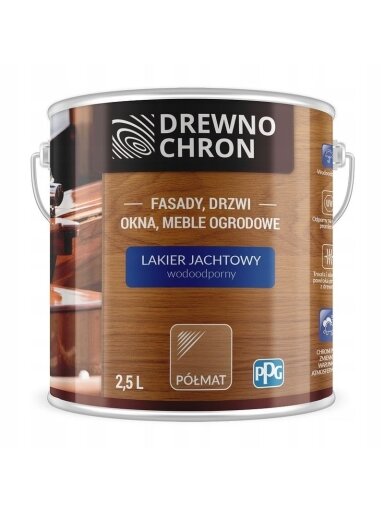 Drewnochron, lakas jachtoms | 2,5 ltr.pusiau matinis